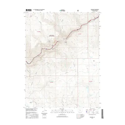 2016 Map of Shoshone, 2016 Print