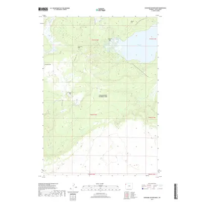 2017 Map of Shoshone Geyser Basin, 2017 Print