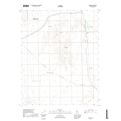 2018 Map of Shoshone, 2018 Print