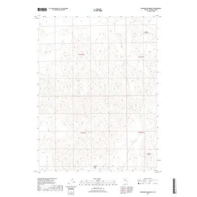 2018 Map of Shoshone Meadows SE, 2018 Print
