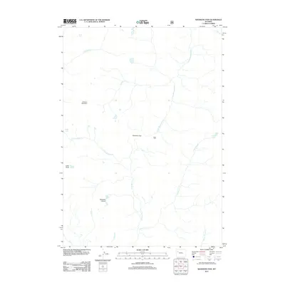2012 Map of Shoshone Pass, 2012 Print