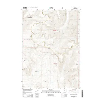 2015 Map of Shoshone Pass, 2015 Print