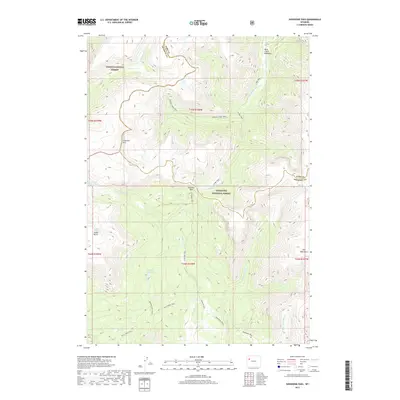 2017 Map of Shoshone Pass, 2017 Print
