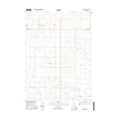 2017 Map of Shoshone SW, 2017 Print