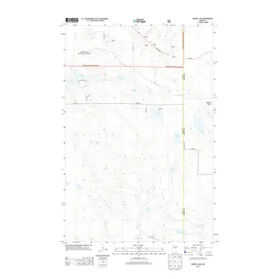 2013 Map of Shovel Lake, 2013 Print