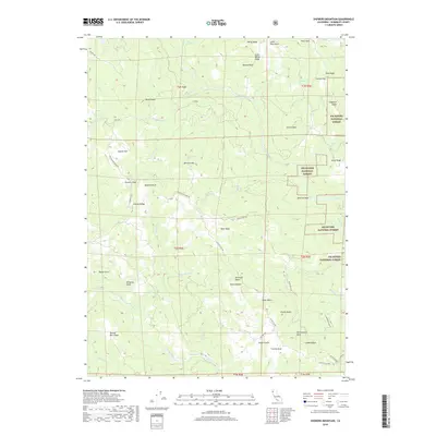 2018 Map of Showers Mountain, 2018 Print
