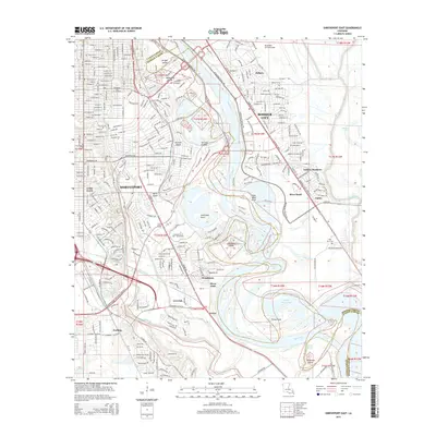 2015 Map of Shreveport East, 2015 Print