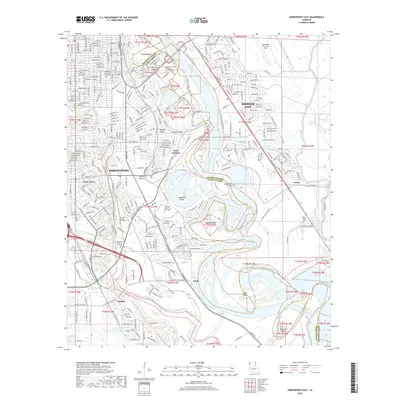 2018 Map of Shreveport East, 2018 Print