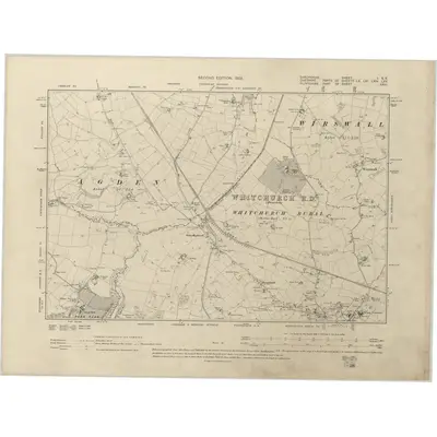 1899 Map of Shropshire I.SE, 1902 Print