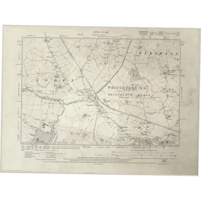 1924 Map of Shropshire I.SE, 1929 Print