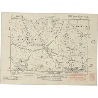 1938 Map of Shropshire I.SE, 1948 Print
