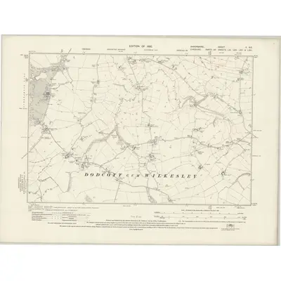 1924 Map of Shropshire II.SE, 1930 Print