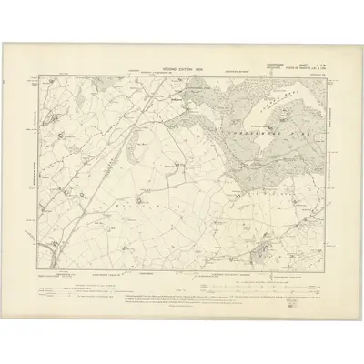 1899 Map of Shropshire II.SW, 1902 Print