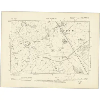 1899 Map of Shropshire IV.NW & SW, 1902 Print