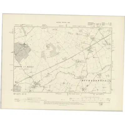 1899 Map of Shropshire IX.NE, 1902 Print