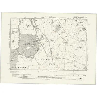 1924 Map of Shropshire IX.NW, 1929 Print
