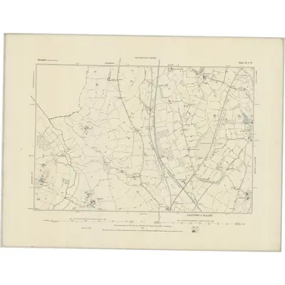 1879 Map of Shropshire IX.SW, 1884 Print