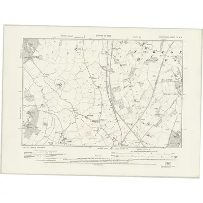 1924 Map of Shropshire IX.SW, 1929 Print