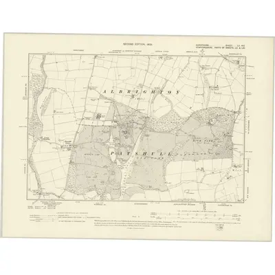 1901 Map of Shropshire LII.NE, 1903 Print