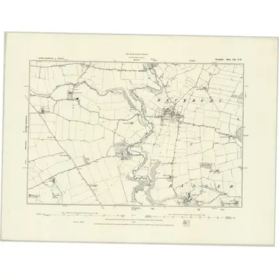 1881 Map of Shropshire LII.NW, 1887 Print
