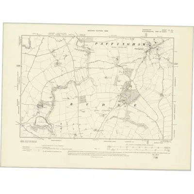 1901 Map of Shropshire LII.SE, 1903 Print