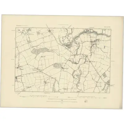 1882 Map of Shropshire LII.SW, 1883 Print