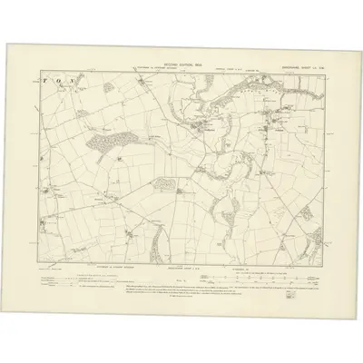 1901 Map of Shropshire LII.SW, 1903 Print