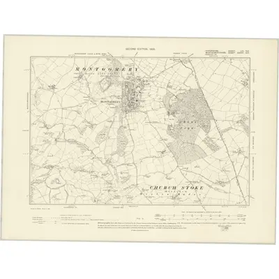 1901 Map of Shropshire LIII.NE, 1903 Print