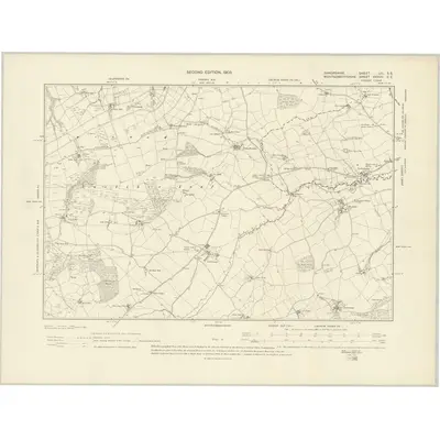 1901 Map of Shropshire LIII.SE, 1903 Print