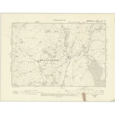 1901 Map of Shropshire LIV.NE, 1903 Print