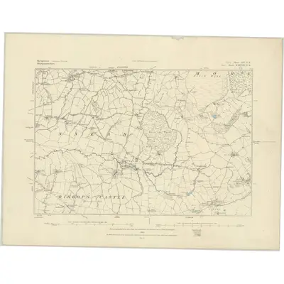 1882 Map of Shropshire LIV.SE, 1883 Print