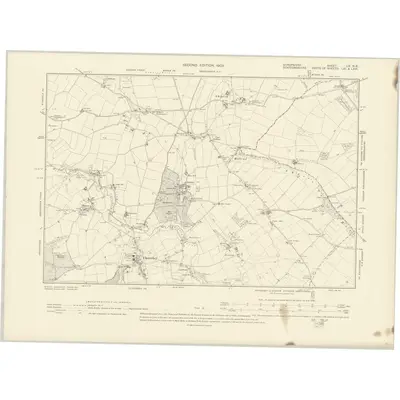 1901 Map of Shropshire LIX.NE, 1903 Print