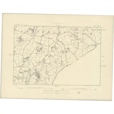1882 Map of Shropshire LIX.SE, 1883 Print
