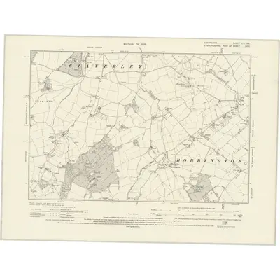 1924 Map of Shropshire LIX.SE, 1928 Print