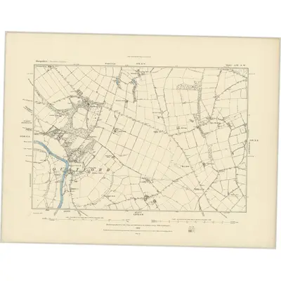1882 Map of Shropshire LIX.SW, 1883 Print