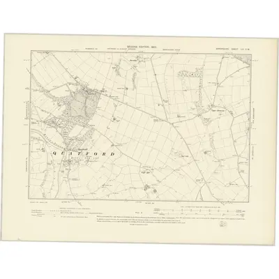 1901 Map of Shropshire LIX.SW, 1903 Print
