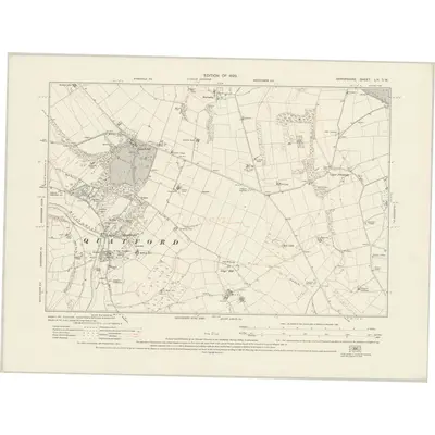 1924 Map of Shropshire LIX.SW, 1929 Print