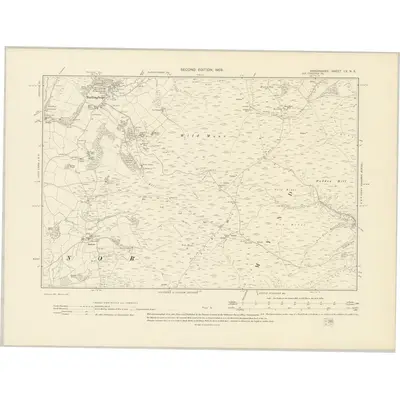 1901 Map of Shropshire LV.NE, 1903 Print