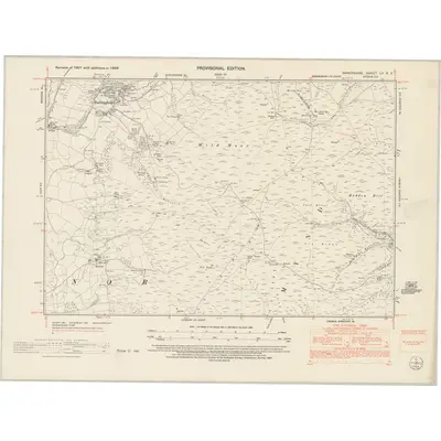 1949 Map of Shropshire LV.NE, 1953 Print