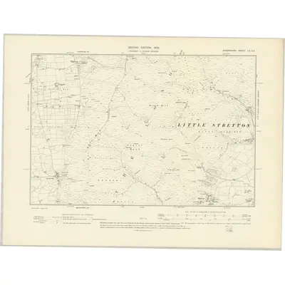 1901 Map of Shropshire LV.SE, 1903 Print