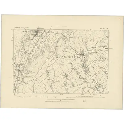 1882 Map of Shropshire LVI.SW, 1883 Print