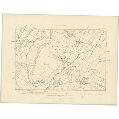 1882 Map of Shropshire LVII.SW, 1883 Print