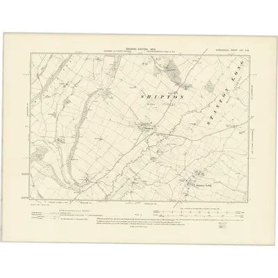 1901 Map of Shropshire LVII.SW, 1903 Print