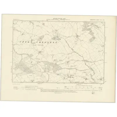 1901 Map of Shropshire LVIII.SW, 1903 Print