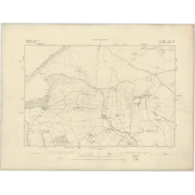 1883 Map of Shropshire LXI.SE, 1884 Print