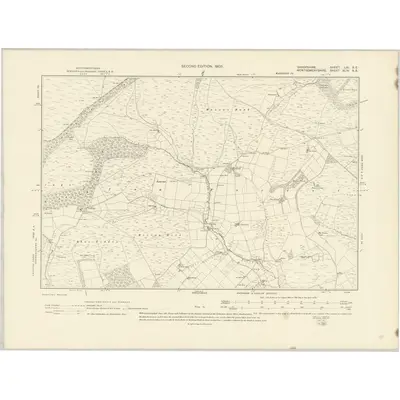 1901 Map of Shropshire LXI.SE, 1903 Print