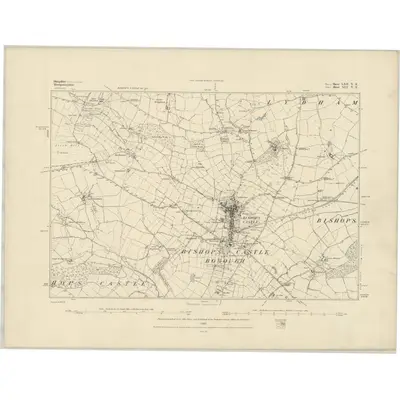 1882 Map of Shropshire LXII.NE, 1883 Print