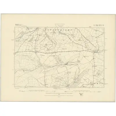 1882 Map of Shropshire LXII.NW, 1883 Print
