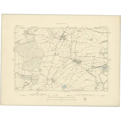 1882 Map of Shropshire LXII.SE, 1883 Print