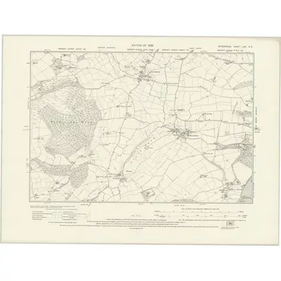 1924 Map of Shropshire LXII.SE, 1928 Print